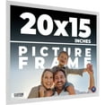 thumbnail image 1 of 20x15 Frame White Solid Wood Picture Frame Includes UV Acrylic Shatter Guard Front, Acid Free Foam, 1 of 8