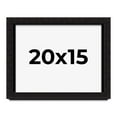thumbnail image 1 of 20x15 Shadow Box Black Solid Wood Display Picture Frame | 1 Inch Rabbet Depth | | 1.375 Inch, 1 of 4