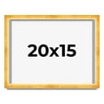 thumbnail image 1 of 20x15 Shadow Box Frame Gold | 1.625 Inches Deep Real Wood Traditional Shadowbox Display Frame | UV, 1 of 5