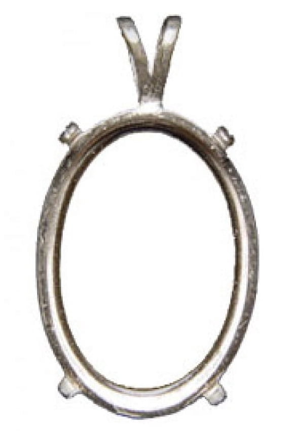 20x15mm Oval Sterling Silver Setting for Cabochon/Cameo