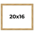 thumbnail image 1 of 20x16 Frame Beige Real Wood Picture Frame Width 1.25 inches | Interior Frame Depth 0.5 inches |, 1 of 8