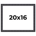 thumbnail image 1 of 20x16 Frame Black Real Wood Picture Frame Width 1.25 inches | Interior Frame Depth 0.5 inches |, 1 of 8