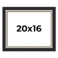 thumbnail image 1 of 20x16 Frame Black Real Wood Picture Frame Width 2.25 Inches | Interior Frame Depth 0.5 Inches |, 1 of 8