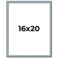 thumbnail image 1 of 16x20 Frame Blue Scuffed Farm Board Solid Wood Picture Frame Width 0.75 Inches | Interior Depth 0.5, 1 of 8
