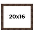 thumbnail image 1 of 20x16 Frame Brown Burl Real Wood Picture Frame Width 1.625 Inches | Interior Frame Depth 0.5 Inches, 1 of 8