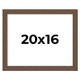 thumbnail image 1 of 20x16 Frame Brown Farmhouse Solid Wood Picture Frame Width 1.5 Inches | Interior Frame Depth 0.5, 1 of 8