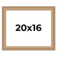 thumbnail image 1 of 20x16 Frame Charleston Honey Brown Solid Wood Picture Frame Width 1.75 Inches | Interior Depth 0.5, 1 of 8