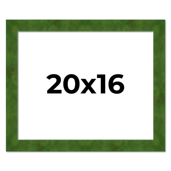 20x16 Frame Green Burl Solid Wood Picture Frame | 1.75 Inches Moulding Width | Interior Frame Depth