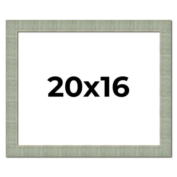 20x16 Frame Green Desert Pear Solid Wood Picture Frame | 1.625 Inch Moulding Width | Interior Frame