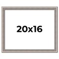 thumbnail image 1 of 20x16 Frame Grey Real Wood Picture Frame Width 1.25 inches | Interior Frame Depth 0.5 inches | Hans, 1 of 8