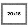 thumbnail image 1 of 20x16 Frame Silver Black Rustic Sonoma Solid Wood Picture Frame | 1.5 Inch Moulding Width |, 1 of 8