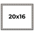 thumbnail image 1 of 20x16 Frame Silver Real Wood Picture Frame Width 1.125 Inches | Interior Frame Depth 0.5 Inches |, 1 of 8