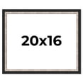 thumbnail image 1 of 20x16 Frame Silver Real Wood Picture Frame Width 1.25 Inches | Interior Frame Depth 0.75 Inches |, 1 of 8