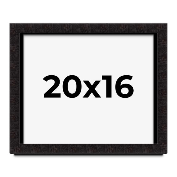 20x16 Shadow Box Black Solid Wood Display Picture Frame | 1 Inch Rabbet Depth | | 1.375 Inch