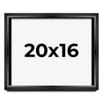 thumbnail image 1 of 20x16 Shadow Box Frame Black | 1.25 inches Deep Real Wood Contemporary Shadowbox Display Frame | UV, 1 of 8