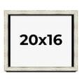 thumbnail image 1 of 20x16 Shadow Box Frame Silver | 1.625 Inches Deep Real Wood Contemporary Shadowbox Display Frame |, 1 of 7