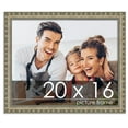 thumbnail image 1 of 20x16 Silver Wood Picture Frame - UV Acrylic, Foam Board Backing, Hanging Hardware, 1 of 8