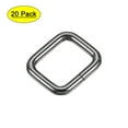 thumbnail image 1 of 20x16mm Rectangle Buckles Iron Electroplated Light Black 20 Pack, 1 of 5