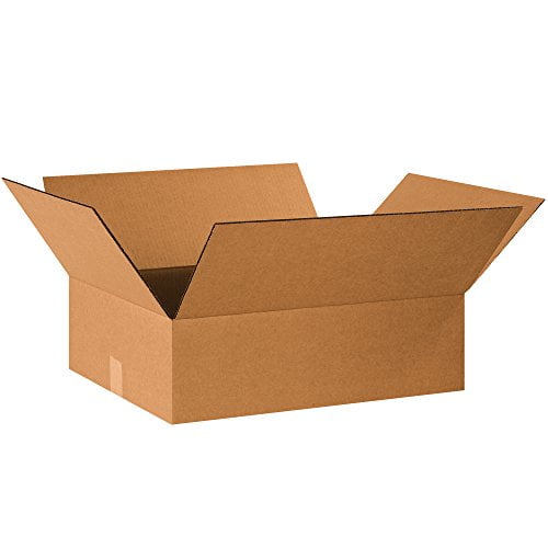 20x16x6 Flat Corrugated Boxes, Flat, 20L x 16W x 6H, Pack of 25 | Shipping, Packaging, Moving, Storage Box for Home or Business, Strong Wholesale Bulk Boxes$$Other