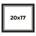 thumbnail image 1 of 20x17 Frame Black Real Wood Picture Frame Width 2.25 Inches | Interior Frame Depth 0.5 Inches |, 1 of 8