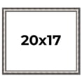 thumbnail image 1 of 20x17 Frame Silver Real Wood Picture Frame Width 1.125 Inches | Interior Frame Depth 0.5 Inches |, 1 of 8
