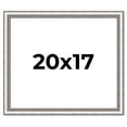 thumbnail image 1 of 20x17 Frame Silver Real Wood Picture Frame Width 1.25 Inches | Interior Frame Depth 0.5 Inches |, 1 of 8