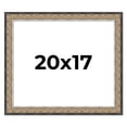 thumbnail image 1 of 20x17 Frame Silver Real Wood Picture Frame Width 1.75 Inches | Interior Frame Depth 0.5 Inches |, 1 of 8