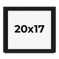 thumbnail image 1 of 20x17 Shadow Box Black Solid Wood Display Picture Frame | 1 Inch Rabbet Depth | | 1.375 Inch, 1 of 4
