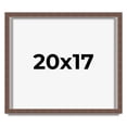 thumbnail image 1 of 20x17 Shadow Box Frame Brown | 1.125 inches Deep Real Wood Rustic Shadowbox Display Frame | UV, 1 of 5