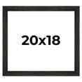 thumbnail image 1 of 20x18 Black Rustic Wide Barnwood Picture Frame - UV Acrylic, Foam Board Backing, Hanging Hardware, 1 of 8