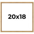 thumbnail image 1 of 20x18 Frame Beaded Gold Solid Wood Picture Frame | 0.75 Inches Moulding Width | Liscio Oro, 1 of 8