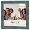 thumbnail image 1 of 20x18 Frame Blue Rustic Barnwood Solid Wood Picture Frame Width 1.25 Inches | Interior Depth 0.5, 1 of 8