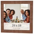 thumbnail image 1 of 20x18 Frame Brown Farmhouse Solid Wood Picture Frame Width 1.5 Inches | Interior Frame Depth 0.5, 1 of 8