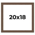 thumbnail image 1 of 20x18 Frame Brown Farmhouse Solid Wood Picture Frame Width 1.5 Inches | Interior Frame Depth 0.5, 1 of 8