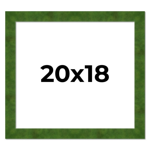 20x18 Frame Green Burl Solid Wood Picture Frame | 1.75 Inches Moulding Width | Interior Frame Depth