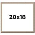 thumbnail image 1 of 20x18 Frame Silver Real Wood Picture Frame Width 0.75 Inches | Interior Frame Depth 0.5 Inches |, 1 of 8
