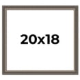 thumbnail image 1 of 20x18 Frame Silver Real Wood Picture Frame Width 1.25 Inches | Interior Frame Depth 0.5 Inches |, 1 of 8