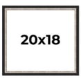 thumbnail image 1 of 20x18 Frame Silver Real Wood Picture Frame Width 1.25 Inches | Interior Frame Depth 0.75 Inches |, 1 of 8