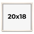 thumbnail image 1 of 20x18 Frame White Wash Solid Wood Picture Frame | 0.8125 Inch Moulding Width | Includes UV Acrylic, 1 of 8