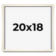 thumbnail image 1 of 20x18 Frame White Wheat Solid Wood Picture Frame | Moulding Width 0.75 Inches | Interior Depth 0.5, 1 of 8