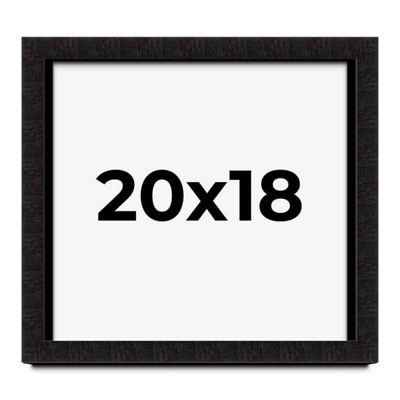 20x18 Shadow Box Black Solid Wood Display Picture Frame | 1 Inch Rabbet Depth | | 1.375 Inch