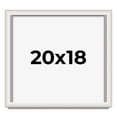 thumbnail image 1 of 20x18 Shadow Box Silver Brushed Striped Display Frame | 1.625 Inches Deep | 1 Inch Moulding Width |, 1 of 8