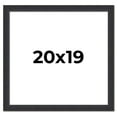 thumbnail image 1 of 20x19 Frame Black Real Wood Picture Frame Width 1.25 Inches | Interior Frame Depth 0.5 Inches |, 1 of 8