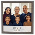 thumbnail image 1 of 20x19 Frame Blue Kingsley Pewter Solid Wood Picture Frame Width 0.75 Inches |Interior Depth 0.5, 1 of 8
