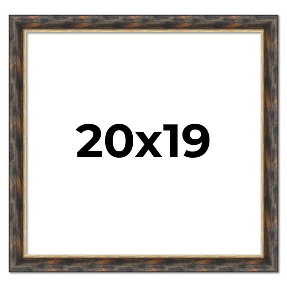 20x19 Frame Gold Real Wood Picture Frame Width 1.5 inches | Interior Frame Depth 0.5 inches |