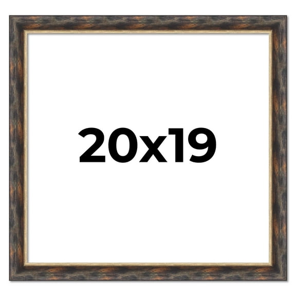 20x19 Frame Gold Real Wood Picture Frame Width 1.5 inches | Interior Frame Depth 0.5 inches |