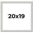 thumbnail image 1 of 20x19 Frame Silver Inner Slope Bevel Picture Frame | 1 Inch Moulding Width | 0.75 Inch Rabbet Depth, 1 of 8