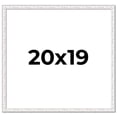 thumbnail image 1 of 20x19 Frame White Real Wood Picture Frame Width 0.75 inches | Interior Frame Depth 0.5 inches |, 1 of 8
