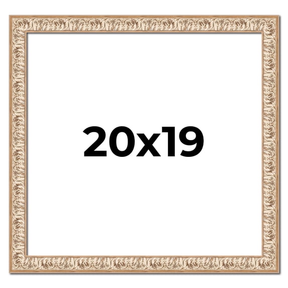 20x19 Frame White Real Wood Picture Frame Width 1.5 inches | Interior Frame Depth 0.5 inches |