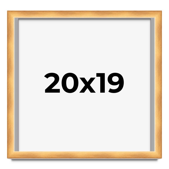 20x19 Shadow Box Bronze Cross-Brushed Display Frame | 1.625 Inches Deep Solid Wood | UV Resistant